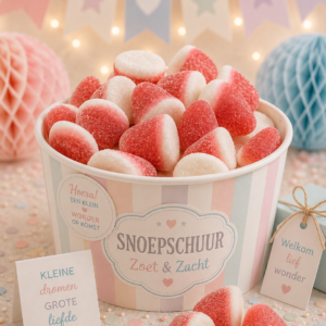 Babyshower roze kussentjes