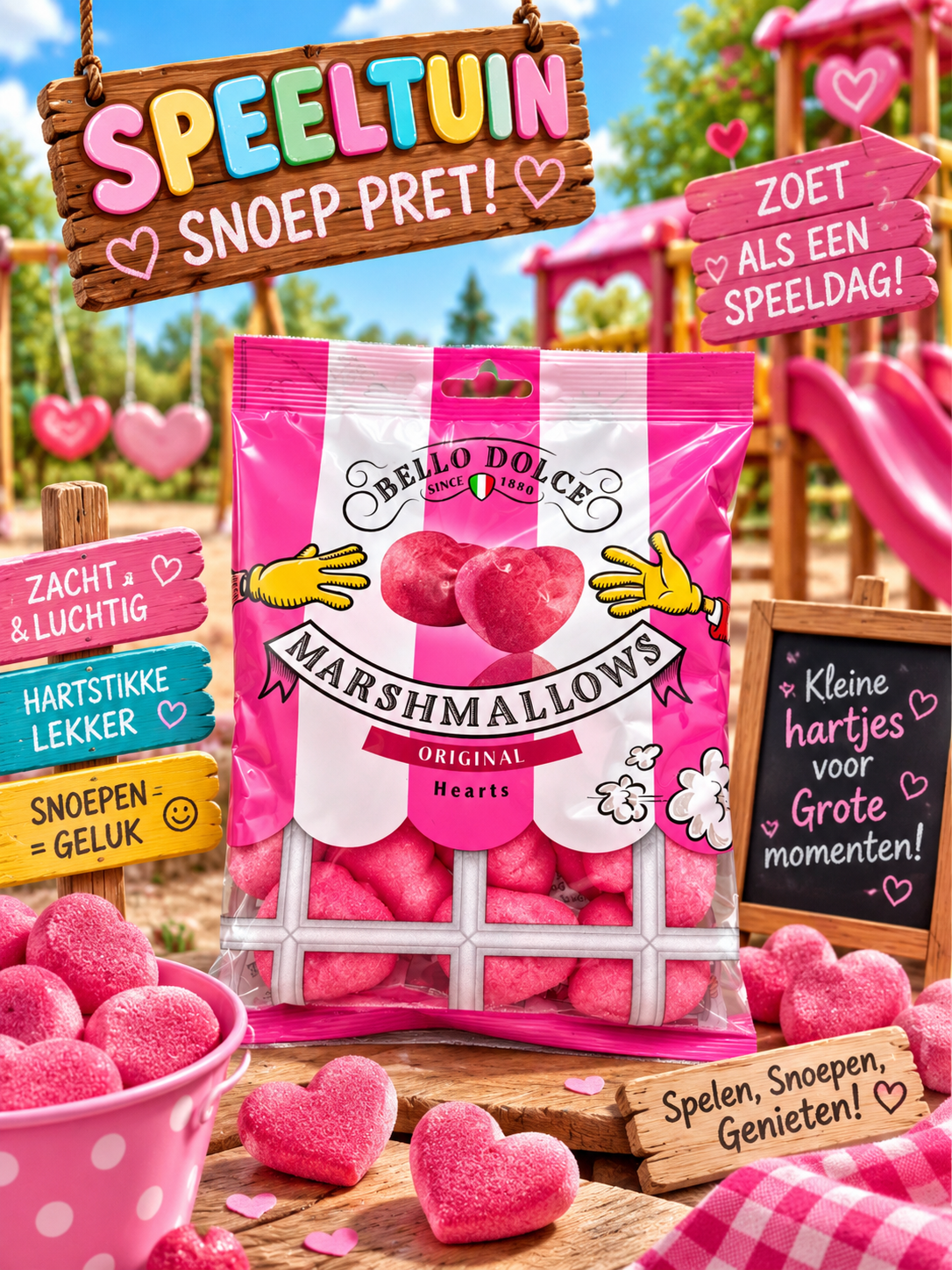 Kindersnoep spek hartje