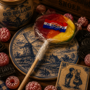 Regenboog lollie